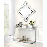 Orren Ellis Perronette Modern & Contemporary Beveled Wall Mirror 45.0 H x 45.0 W x 2.0 D in black/grayMetal in Chrome | 45" H X 45" W X 2" D | Wayfair