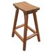 Foundry Select Amber Log 28" Patio Bar Stool Wood in Brown/White | 28.25 H x 19.25 W x 16 D in | Wayfair 8FD1FBA65D1740AEADD94F5C713E85C6