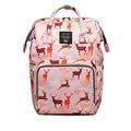 Starte Deer Cartoon Diaper Bag for Mom/Dad,Waterproof Travel Backpack,Spacious Tote Shoulder Bag Organizer,Pink