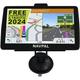 NAVPAL BLUETOOTH SAT NAV (7 INCH) UK EUROPE EDITION MAPS 2024 (FREE Lifetime Updates) GPS Navigation for Car Truck Motorhome Caravan, Speed Cam, Postcodes, Lane Guidance, AI Real Voice (BRITISH BRAND)