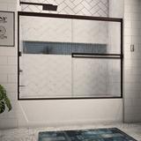 Arizona Shower Door 68" W x 57.36" H Bypass Semi-Frameless Tub Door Tempered Glass in Brown | 57.36 H in | Wayfair TE72X57ORRN
