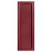 Alpha Shutters Cathedral Top Full-style Open Louver Shutters Pair Vinyl in Red | 26 H x 16 W x 0.125 D in | Wayfair L216026044