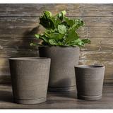 Campania International I/O Series 3-Piece Glazed Terracotta Pot Planter Set Clay & Terracotta in Brown | 16.75 H x 15.5 W x 15.5 D in | Wayfair
