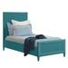 Birch Lane™ Deitrich Low Profile Standard Bed Wicker/Rattan in Blue | 60 H x 42 W x 81 D in | Wayfair 082986CE1F054B0AA1A18725746FFC3A