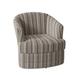 Barrel Chair - Braxton Culler Greyson 29" Wide Swivel Barrel Chair Other Performance Fabrics in Gray/Blue | 27 H x 29 W x 31 D in | Wayfair