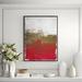 Casa Fine Arts Autumn Mist - Floater Frame Painting Print on Canvas in Red | 28 H x 22 W x 2 D in | Wayfair 32530-01