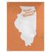 East Urban Home Sweet Chicago Wall Tapestry Polyester in Orange/Gray | 80 H x 59 W in | Wayfair 73612BCBAFF54881A2A569B2F1613F21