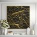 Casa Fine Arts Golden Pathways - Floater Frame Painting Print on Canvas in Black | 45 H x 45 W x 2 D in | Wayfair 32976-01