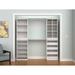 ClosetMaid Modular Storage 68.76" W - 78" W Closet System Manufactured Wood in White | 80.58 H x 15.91 D in | Wayfair