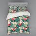 East Urban Home Microfiber Coastal Duvet Cover Set Microfiber in Green | Queen Duvet Cover + 3 Additional Pieces | Wayfair