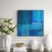 Casa Fine Arts Whispers Of Teal & - Floater Frame Painting on Canvas in Blue | 30 H x 30 W x 2 D in | Wayfair 33540-01