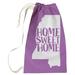 East Urban Home Sweet Mississippi Laundry Bag Fabric in Gray/Indigo | 29 H in | Wayfair 14F5563957A4405E9A0B146C73D478E2