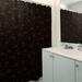 East Urban Home Katelyn Elizabeth Classic Pizza Single Shower Curtain Polyester in Black | 74 H x 71 W in | Wayfair