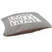 East Urban Home Sweet North Dakota Indoor Dog Pillow Metal in Gray | 7 H x 50 W x 40 D in | Wayfair F86EE050CFC9471DB9F03534D2E1EB35