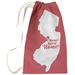 East Urban Home Sweet Trenton Laundry Bag Fabric in Red/Gray | 29 H in | Wayfair B9A9831F4CF342F6BB1CBEEA60D79B4F