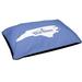 East Urban Home Durham North Carolina Outdoor Dog Pillow Metal in Blue | 7 H x 50 W x 40 D in | Wayfair F62EFC0200AF4695B551A920A0D60081