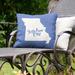 East Urban Home Indoor/Outdoor Throw Pillow Polyester/Polyfill blend in Blue | 20 H x 20 W x 3 D in | Wayfair 7BCDAD9924AC49DC9F079F91B8EE9BB3