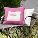 East Urban Home Indoor/Outdoor Throw Pillow Polyester/Polyfill blend in Pink | 20 H x 20 W x 3 D in | Wayfair ACCA4DF5DB9E460FB584044F73303981