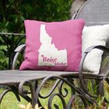 East Urban Home Indoor/Outdoor Throw Pillow Polyester/Polyfill blend in Pink | 20 H x 20 W x 3 D in | Wayfair 5AEB9182AC634A79B22617E06B433246