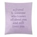 East Urban Home Polyester Handwritten Love & Friendship Quote Tapestry Polyester in Indigo | 104 H x 88 W in | Wayfair