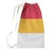 East Urban Home Kansas City Football Stripes Laundry Bag Fabric in Red/Gray/White | Medium (36" H x 28" W) | Wayfair