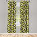 East Urban Home Geometric Semi-Sheer Rod Pocket Curtain Panels Polyester | 95 H in | Wayfair 17E7DC113EBF4EB6A29F3FF9B5B7D0B3