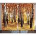 East Urban Home Woodland Semi-Sheer Rod Pocket Curtain Panels Polyester in Brown | 96 H in | Wayfair 48403E80CEBB48749D55FAC3AACCB037