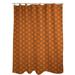 East Urban Home Chevron Single Shower Curtain + Hooks Polyester in Orange/Brown | 71 H x 74 W in | Wayfair 9212520CBD2848BC9F84BFAF4AC58E1E