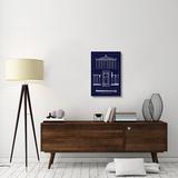 East Urban Home 'The Parthenon at Athens' Graphic Art Print on Wrapped Canvas in Blue | 30 H x 20 W x 1.5 D in | Wayfair