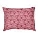 East Urban Home Festive Circles & Waves Pattern Indoor Pillow Metal in Red/Pink | 6.5 H x 40 W x 30 D in | Wayfair 83852F12A82F4DE591333A38250DBAFA