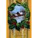 Buyenlarge 'Christmas Greetings' Graphic Art in Blue/Green/Orange | 42 H x 28 W x 1.5 D in | Wayfair 0-587-22945-4C2842