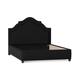 My Chic Nest Sheila Upholstery Low Profile Standard Bed Polyester in Black/Brown | 55 H x 80 W x 87 D in | Wayfair