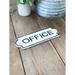 Bay Accents Cast Iron Office Sign Metal in Black | 3 H x 8.5 W x 0.25 D in | Wayfair DY290423