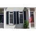 Atlantic Premium Shutters Atlantic Architectural 40/60 Offset Panel, Raised Panel Shutter Pair in Gray | 57 H x 12 W x 1 D in | Wayfair AAR512X57BL