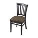 Holland Bar Stool Windsor Back Side Chair Wood/Upholstered in Gray/Black | 33 H x 17 W x 21 D in | Wayfair 312018Blk006