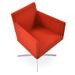 sohoConcept Harput 4 Star Dining Chair Upholstered/Fabric in Orange/Black | 30 H x 22 W x 22 D in | Wayfair HAR-4STR-BLK-010