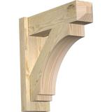 Ekena Millwork Imperial Craftsman Outlooker Wood in Brown | 20 H x 6 W in | Wayfair OUT06X20X20IMP04RDF