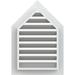 Ekena Millwork Peaked Top Gable Vent Functional, PVC Gable Vent w/1" x 4" Flat Trim Frame | 39" H x 35" W x 3" D | Wayfair GVPPE30X3401FUN-04