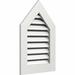 Ekena Millwork Peaked Top Gable Vent Functional, PVC Gable Vent w/1" x 4" Flat Trim Frame | 35" H x 25" W x 3" D | Wayfair GVPPE20X3001FUN-04