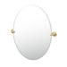 Gatco Designer II Frameless Oval Bathroom Vanity Mirror | Pivoting & Beveled Mirror Metal in Yellow | 32 H x 28.5 W x 2.25 D in | Wayfair 5059LG