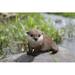 Hi-Line Gift Ltd. Otter Leaning Forward Animal Statue in Brown/White | 2 H x 7.4 W x 4.53 D in | Wayfair 87991-A