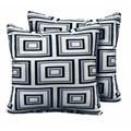 Atrium Indoor/Outdoor Throw Pillow Polyester/Polyfill/Acrylic in Gray kathy ireland Homes & Gardens by TK Classics | 16 H x 16 W x 6 D in | Wayfair