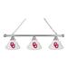 Holland Bar Stool NCAA 3 - Light Pool Table Lights Linear Pendant in Gray | 13 H x 54 W x 14 D in | Wayfair BL3CHOklhma