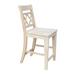 Loon Peak® San Jose 24" Bar Stool Wood in White | 41.1 H x 19.4 W x 23 D in | Wayfair 40A6786F9FEE46C1A16018D5E5C7EA1A