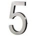 PRO-DF LED Backlit Illuminated Floating 5" House Number Plastic/Metal in Gray | 5 H x 2.8 W x 1.13 D in | Wayfair AL66005