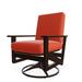 Telescope Casual Wexler Outdoor Rocking Chair w/ Cushions in Black/Brown | 39 H x 29.5 W x 30 D in | Wayfair 5W6K69A01