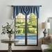 Martha Stewart Naples Chenille 72"x 28" Window Valance Polyester in Blue | 28 W in | Wayfair 1D20110HNY