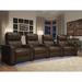 Red Barrel Studio® 147" Wide Home Theater Seating w/ Cup Holder in Black | 44 H x 147 W x 44 D in | Wayfair RDBL5231 45421547