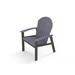 Highland Dunes Augusto Dining Height Metal Adirondack Chair in Gray | 38 H x 28 W x 28 D in | Wayfair BC2E08039E9C433DBFA5968DA9D4E1CD