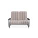 Red Barrel Studio® Hinch Glider Bench w/ Cushions, Granite in Pink/Gray/Black | 38 H x 49.5 W x 33 D in | Outdoor Furniture | Wayfair